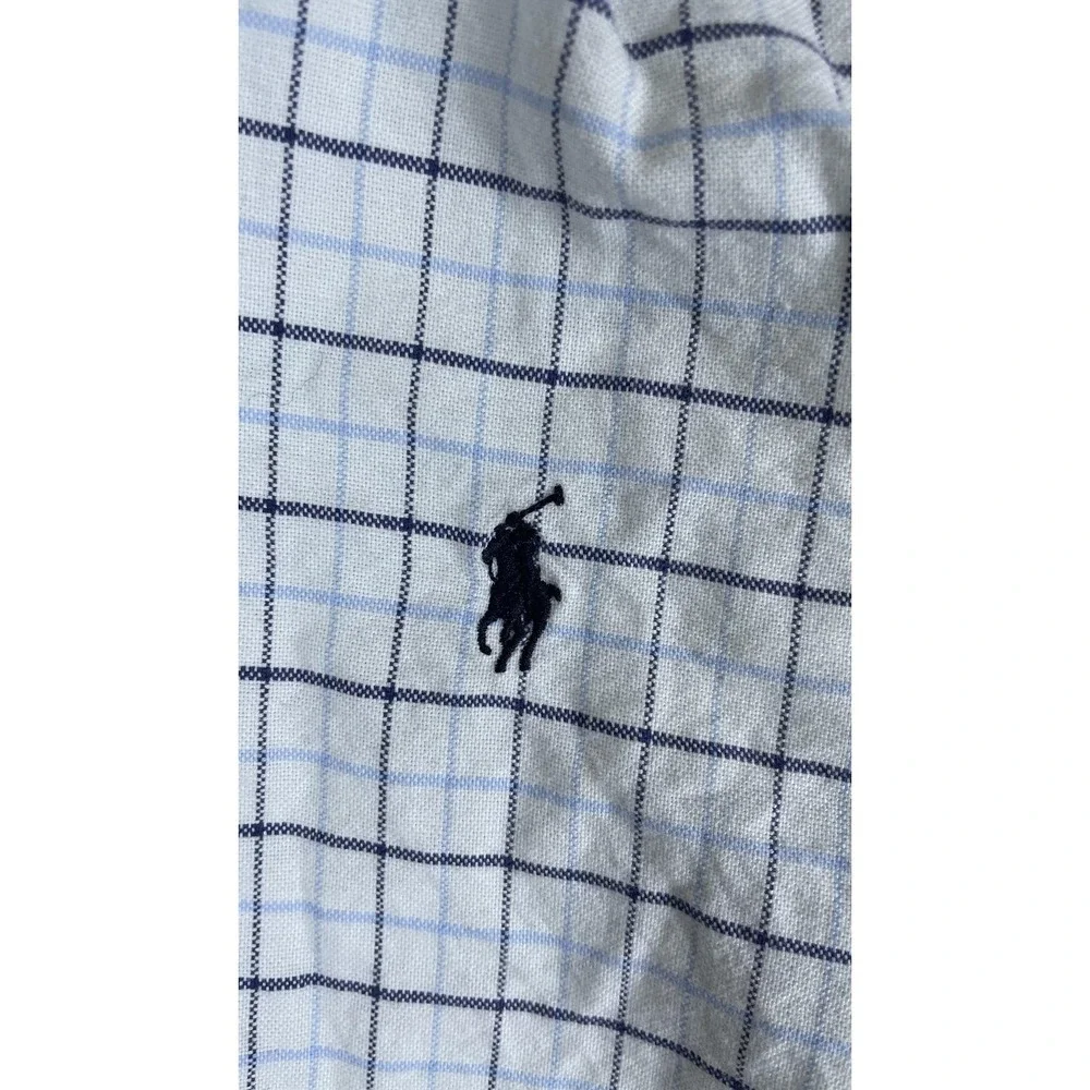 Ralph Lauren Shirt Boys Large 14-16 White Button Down‎ Long Sleeve Pony Logo